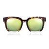 Fashionable Ladies Oversize Square Frame Color Coated Sunglasses