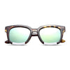Fashionable Ladies Oversize Square Frame Color Coated Sunglasses