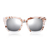 Fashionable Ladies Oversize Square Frame Color Coated Sunglasses