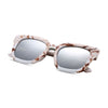 Fashionable Ladies Oversize Square Frame Color Coated Sunglasses