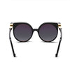 Stylish Ladies Color Coated Round Frame UV Protection Sunglasses