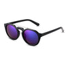 Fashionable Ladies Color Coated Round Frame Sunglasses