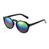 Fashionable Ladies Color Coated Round Frame Sunglasses