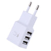 gocomma Universal 2A 3 USB Ports Multifunctional Travel Charger Adapter