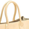 Concise Candy Color and PU Leather Design Tote Bag For Women