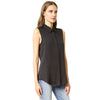 OL Style Brief Turn Down Collar Pure Color Blouse for Women