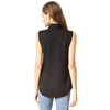 OL Style Brief Turn Down Collar Pure Color Blouse for Women