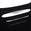 Women Sexy Scoop Collar Short Sleeve Cut Out Pure Color T-Shirt