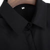 OL Style Brief Turn Down Collar Pure Color Blouse for Women