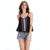 Cami Embroidered Layered Chiffon Tank Top