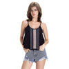 Cami Embroidered Layered Chiffon Tank Top