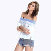 Off The Shoulder Guipure See-Through Blouse