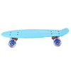 22 Inches Mini Cruiser Banana Style Longboard Pastel Color Board with LED Flashing Wheels