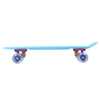 22 Inches Mini Cruiser Banana Style Longboard Pastel Color Board with LED Flashing Wheels