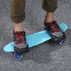 22 Inches Mini Cruiser Banana Style Longboard Pastel Color Board with LED Flashing Wheels
