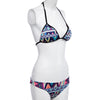 Women Sexy Halter Wirefree Geommetrical Print Low Waist Two Piece Swimwear