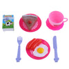 54pcs Kid Kitchen Pretend Cookware Vegetable Fruit Play Toy Set
