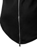 Hip-Hop Stylish Back Zipper Design T-Shirt For Men