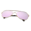 Stylish Female Hollow Design Color Coated Metal Frame Sunglasses