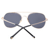 Stylish Female Hollow Design Color Coated Metal Frame Sunglasses
