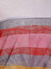 Long Sleeve Striped Irregular Sheer T-shirt