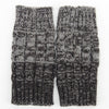 Pair of Chic Crocheted Hemp Flowers Topper Double Sided Knitted Boot Cuffs For Women
