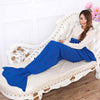Adults Knitted Mermaid Tail Blanket Soft Sleeping Bag