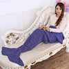 Adults Knitted Mermaid Tail Blanket Soft Sleeping Bag