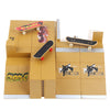 8pcs Skate Park Kit Ramp Parts for Tech Deck Finger Board Ultimate Sport Training Props