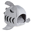 Novelty Soft Shark Mouth Shape Doghouse Pet Sleeping Bed with Removable Cushion