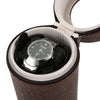 JA1302 Auto Silent Watch Winder Cylinder Shape Wristwatch Box with EU Plug