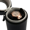 JA1302 Auto Silent Watch Winder Cylinder Shape Wristwatch Box with US Plug