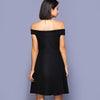 Off The Shoulder Mini A-Line Skater Dress