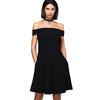 Off The Shoulder Mini A-Line Skater Dress