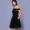 Off The Shoulder Mini A-Line Skater Dress