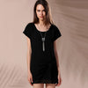 Scoop Neck Short Casual Tie-Side T-Shirt Dress