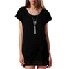 Scoop Neck Short Casual Tie-Side T-Shirt Dress