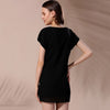 Scoop Neck Short Casual Tie-Side T-Shirt Dress