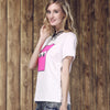 Women's Fashionable Monster Eyes Print Round Neck T-Shirt