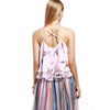 Cami Bird Print Layered Chiffon Top