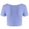 Fashionable Contracted Striped Short T For Women