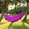 One Person Assorted Color Parachute Nylon Fabric Hammock with Strong Rope