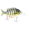 PROBEROS 10CM 6 Part Long Lip Weever Shape Crankbait Hook Lure Fishing Bait for Outdoor Activity