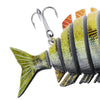 PROBEROS 10CM 6 Part Long Lip Weever Shape Crankbait Hook Lure Fishing Bait for Outdoor Activity