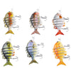 PROBEROS 10CM 6 Part Long Lip Weever Shape Crankbait Hook Lure Fishing Bait for Outdoor Activity