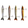 HS - 006 Minnow 8 Sections Artificial Fishing Bait Bionic Lure with Hook