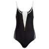 Sexy Spaghetti Strap Zipper Spliced Swimwear for Women