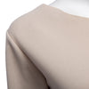 Fashionable Skew Collar Long Sleeve Achor Print Loose-Fitting Ladies T-Shirt
