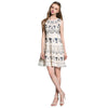 Round Collar Embroidered Tank Dress