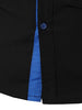Refreshing Color Block Turn-Down Collar Long Sleeve Shirt For Men